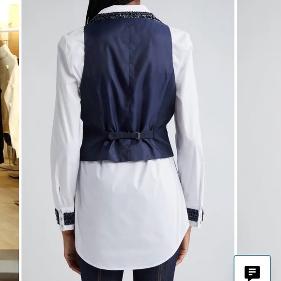 Cinq a Sept Embellished 2 Piece Top 🔹 - Picture 7 of 8